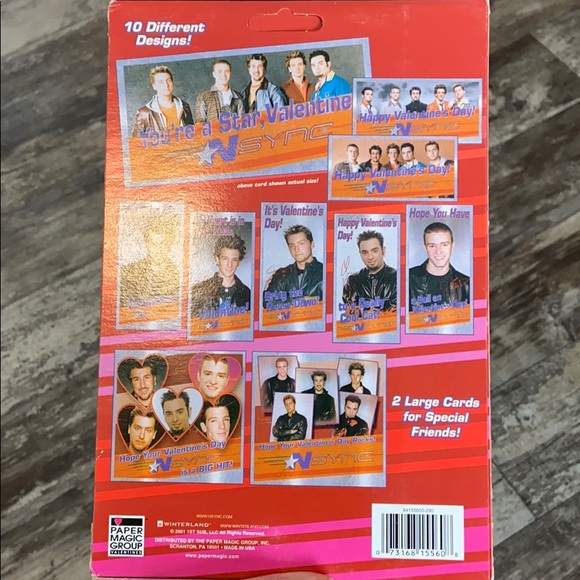 2001 *NSYNC Valentines Card, New in Box - Picture 3 of 4